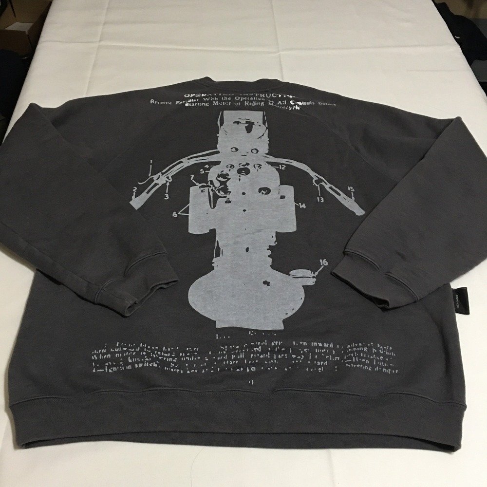 Harley-Davidson Sweatshirt Mens Large Charcoal Gray Quarter Zip